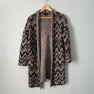 Lucky Brand Black and Gray Women's Cardigan